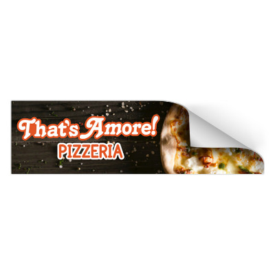 8-5/8 x 2-1/2 inch bumper stickers with full color imprint.