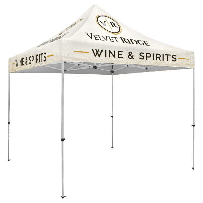 Full-color 10-ft. tent with custom imprint.