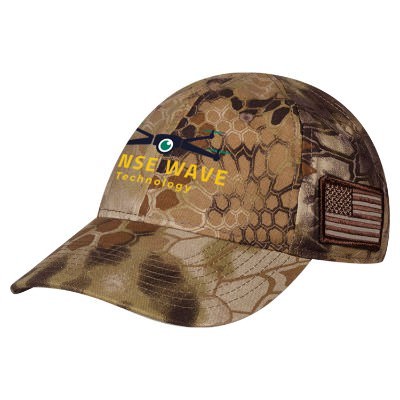 Brown full color camo custom cap.