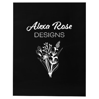Black plastic mailer with custom logo.
