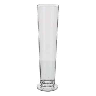 Acrylic clear champagne glass blank in 7 ounces.