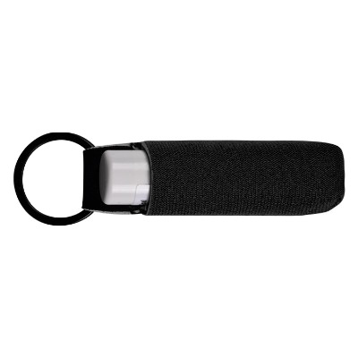 Black blank neoprene lip balm sleeve available in bulk.