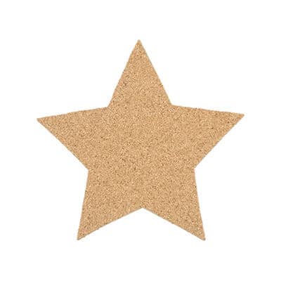 Cork star coaster blank.