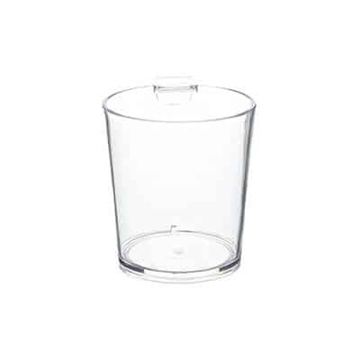 Arcylic clear shot glass blank in 2 ounces.