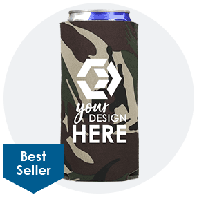 Camo Foam 12 oz. Slim Can Cooler