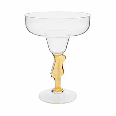 Acrylic guitar margarita glass blank in 14 ounces.