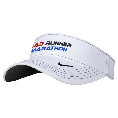 White Embroidered Custom Visor