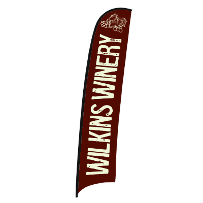 17-ft. replacement flag with custom logo.