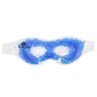 Blue plastic hot and cold pack with a custom logo