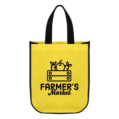 polypropylene tote bag with a custom imprint.