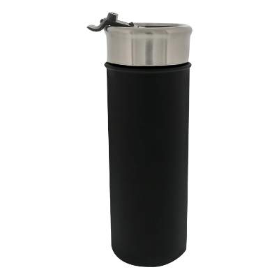 Blank black stainless tumbler.