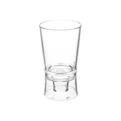 Arcylic clear shot glass blank in 1.25 ounces.