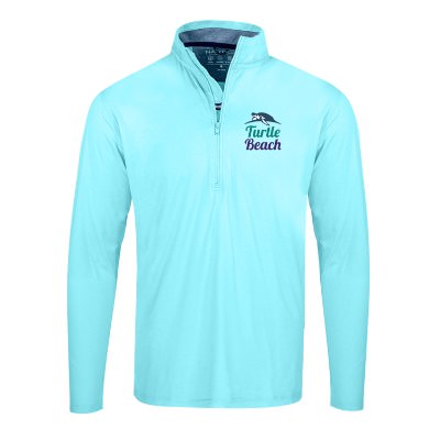 Full Color Personalzied Cool Mint Quarter-Zip Pullover