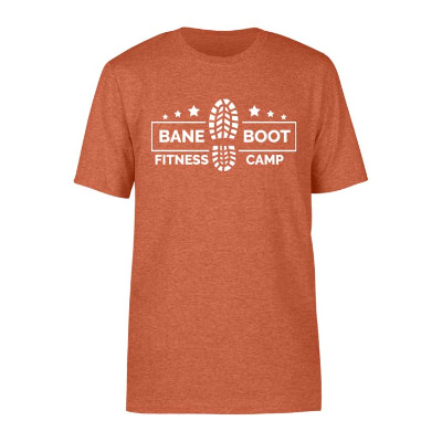 Personalized picante heather t-shirt with logo.