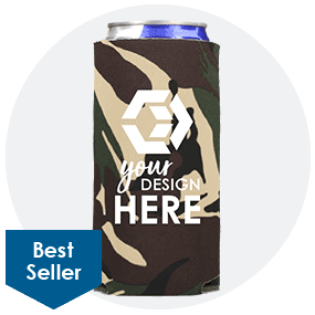 Camo Foam 12 oz. Slim Can Cooler