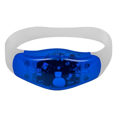 Blank silicone orange wristband with light with low prices.