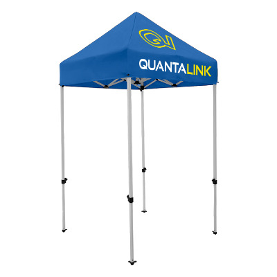 Cobalt 5-ft. tent with custom imprint.