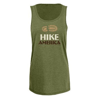 Customized full color imprint on olive you green tank.
