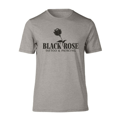 Stonewash green crew t-shirt with custom logo.