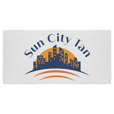 Branded full color beach towel