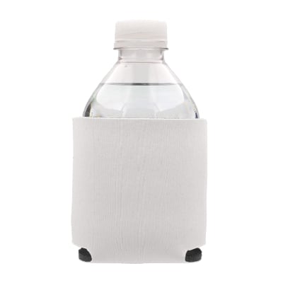 Foam white mini water bottle cooler blank.