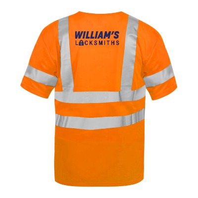 Full Color Hi-Vis Orange T-shirt