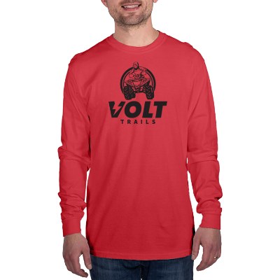Paprika long sleeve custom tee.