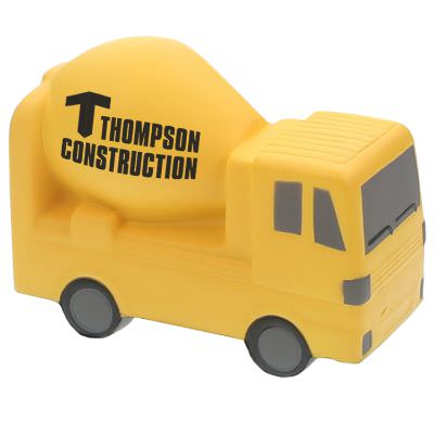 Foam cement mixer stress reliever with a custom imprinted logo.