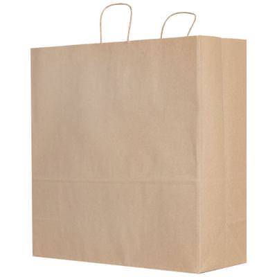 Blank kraft paper bag.