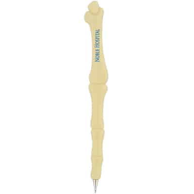 Plastic finger bone shaped pen.