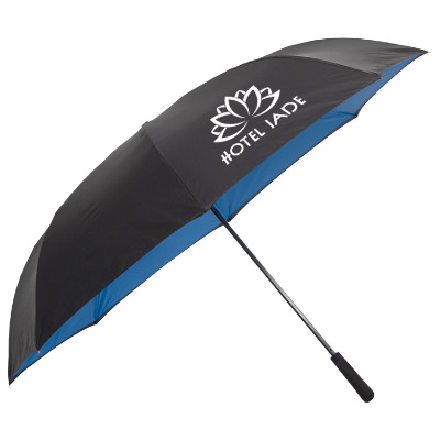 Blue inversion umbrella with your unique logo.