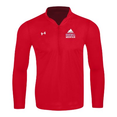 Full Color Personalied Red Quarter Zip