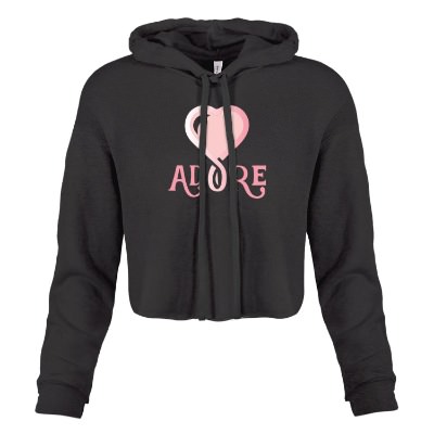 Custom Full Color Ladies Black Sweatshirt