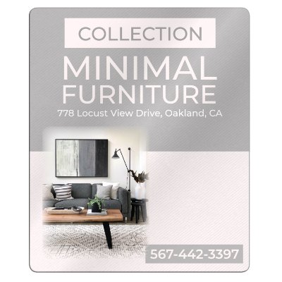5x6 inch magnet with full color imprint.