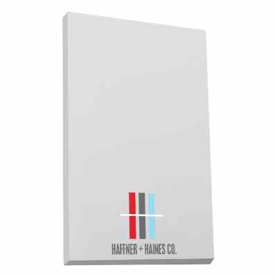 5x7 inches adhesive pad with full color imprint.