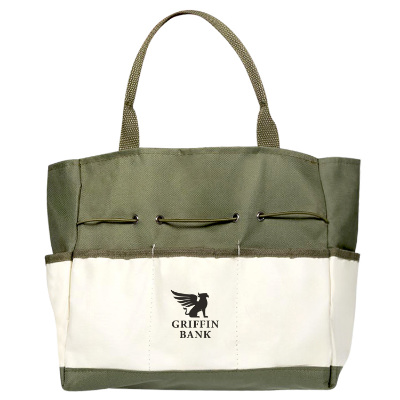 Custom tan with green garden tool set.