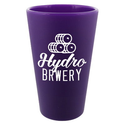 Silicone Cloud Pint Glass with custom imprint.