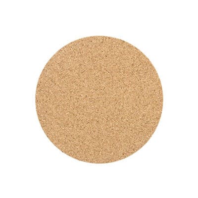 Cork 3.5 inches round cork coaster blank.