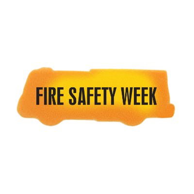 Fire truck mood eraser with custom promotional logo.