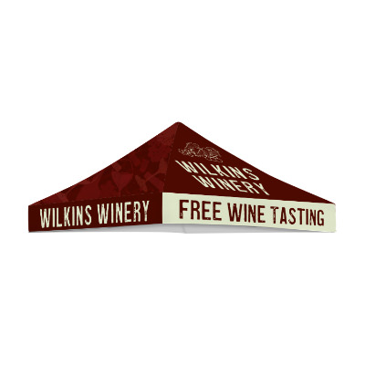 Full-color 8-ft. tent canopy with custom imprint.