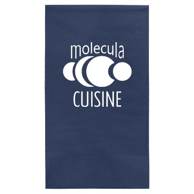 3Ply tissue coral guest towel napkin with custom design.