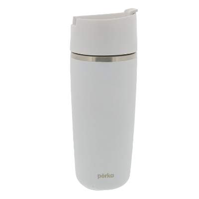 Blank white coffee press.