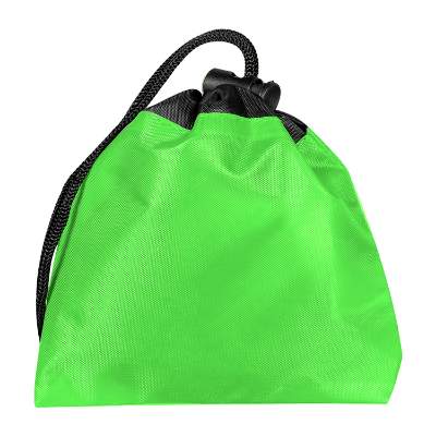 Green cinch tote pet care kit blank.