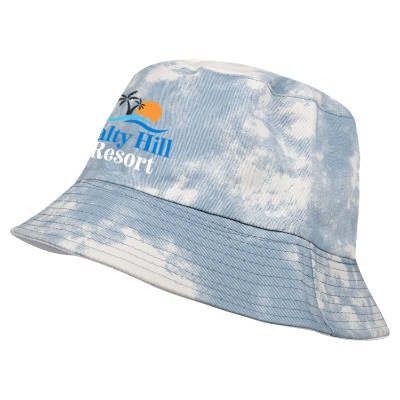 Blue Full Color Custom Bucket Hat