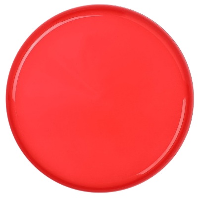 Plastic neon green teeny-tiny 4 inch flying disc blank.