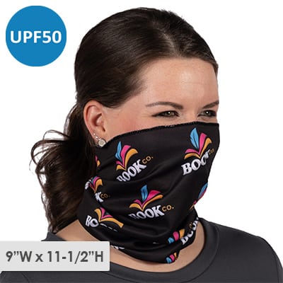 Poleyster microfiber neck gaiter.