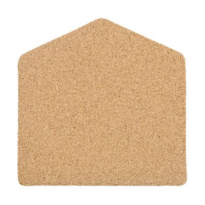 Cork 5 inches church coaster blank.