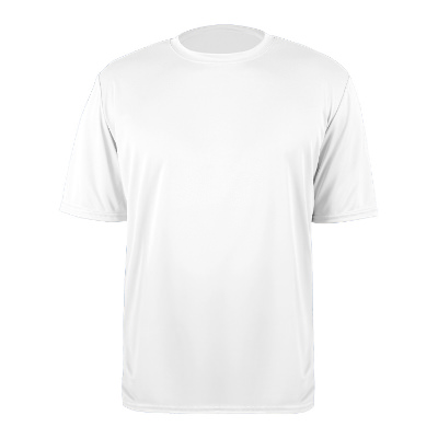 Blank white cotton t-shirt.