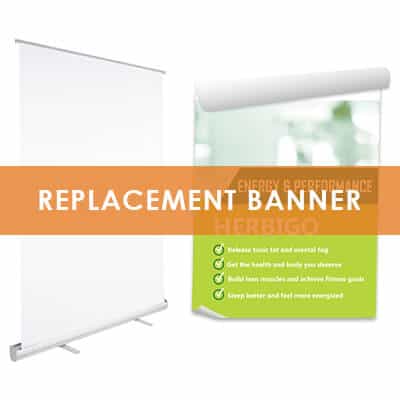 62 inch vinyl custom design table economy banner stand