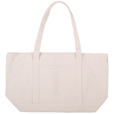 Cotton canvas natural large cruiser tote blank.